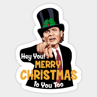 BILL Merry Christmas Sticker